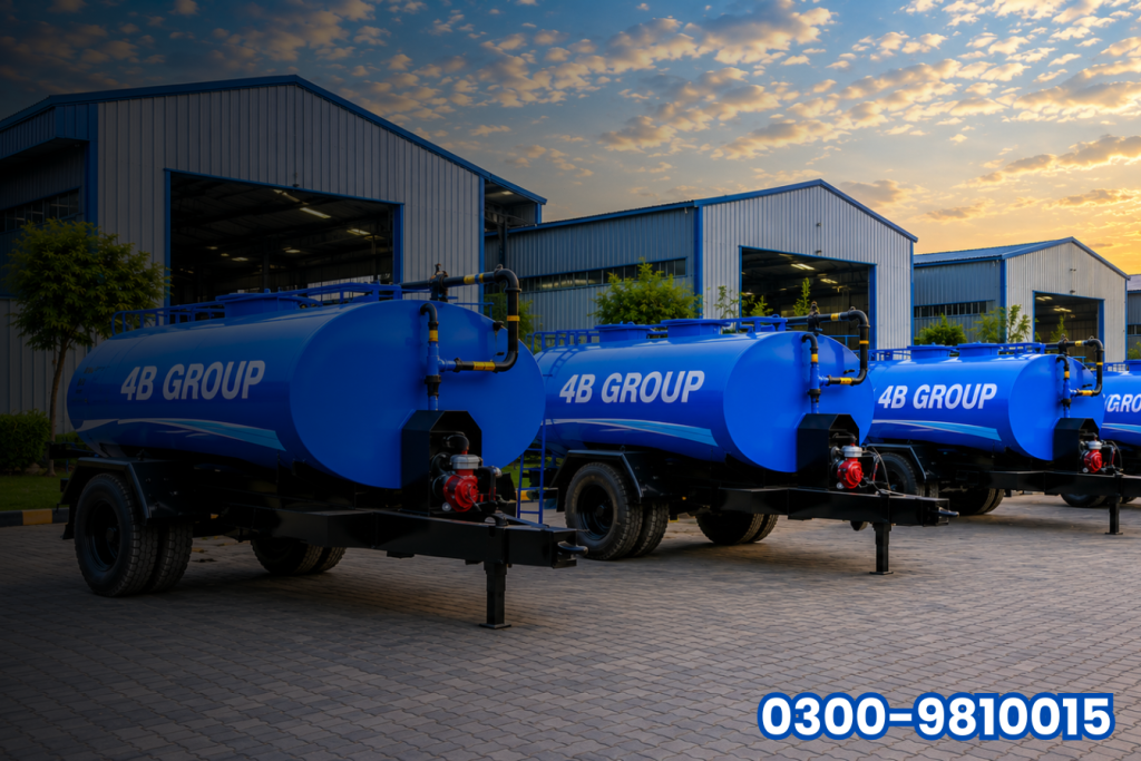 Water Bowser Manufacturer in Pakistan | Tractor Water Tanker | Four Brothers Engineering