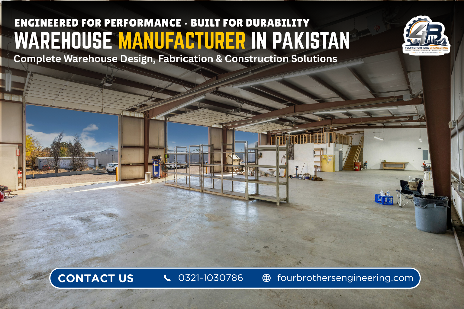Warehouse construction Pakistan completed project