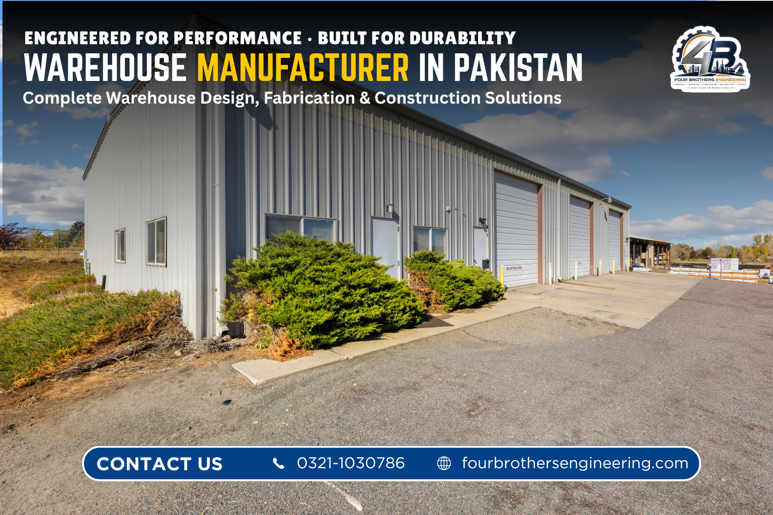 PEB shed manufacturer Pakistan warehouse frame