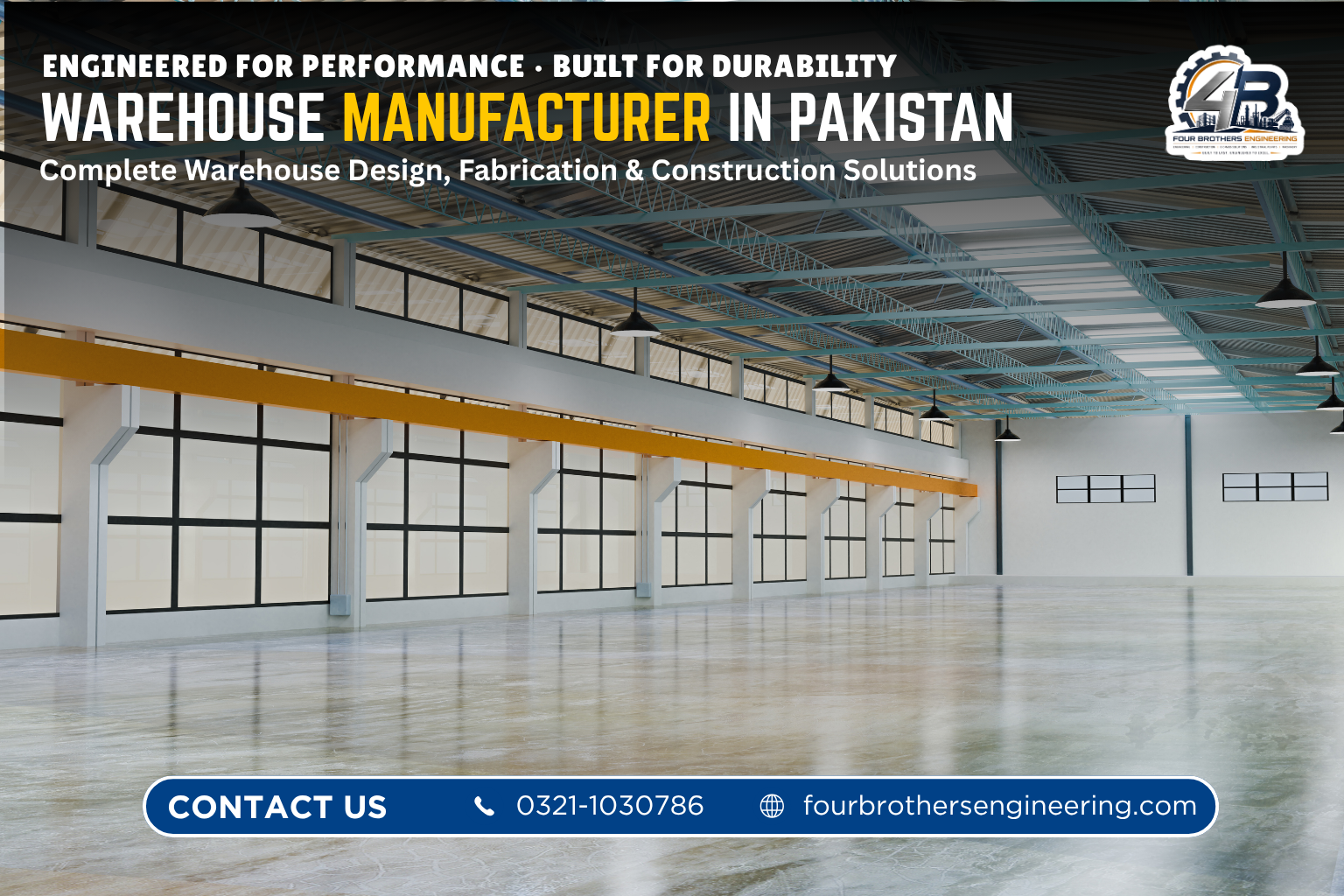 Warehouse price Pakistan finished facility