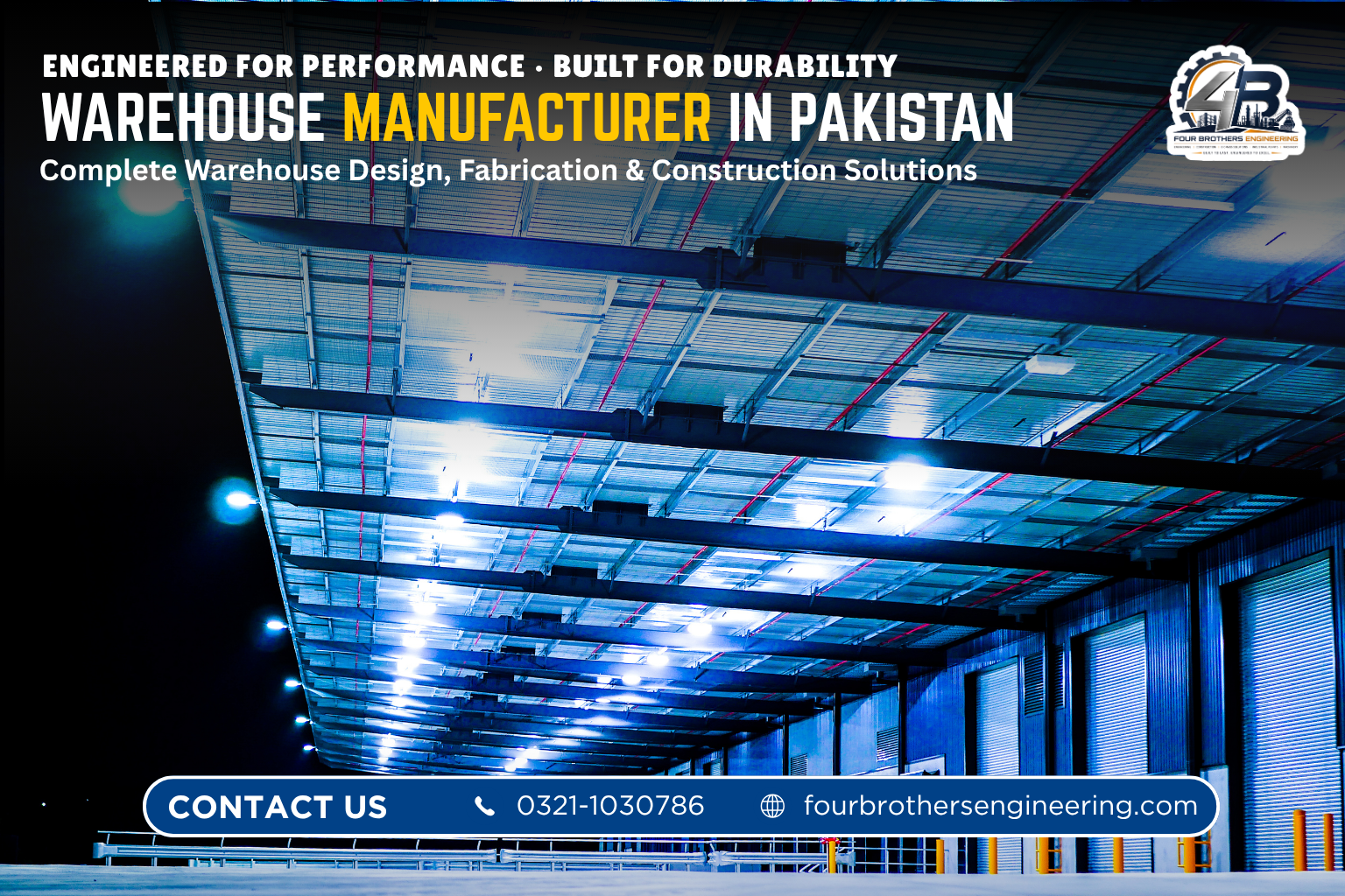 Industrial warehouse for sale in Pakistan yard view