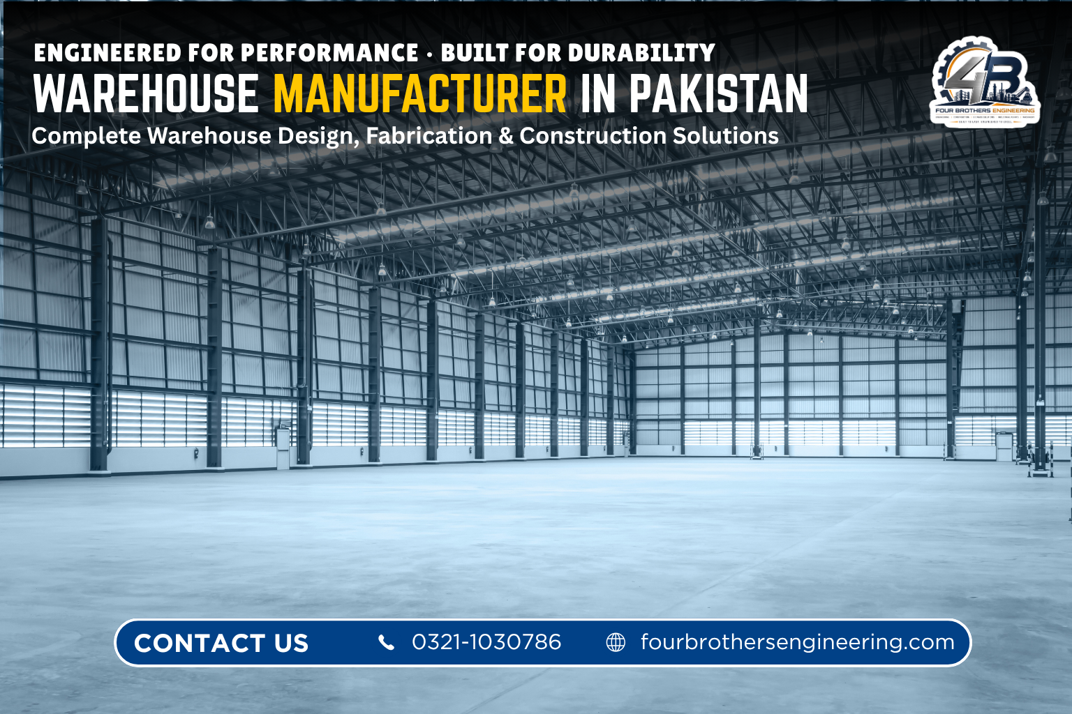 Storage warehouse Pakistan for inventory and machinery