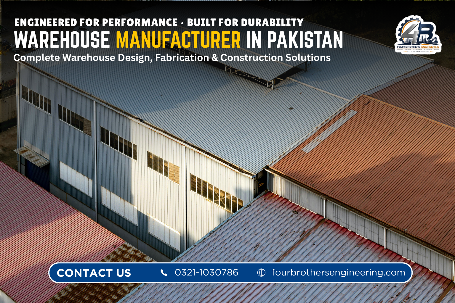 Steel warehouse structure in Pakistan