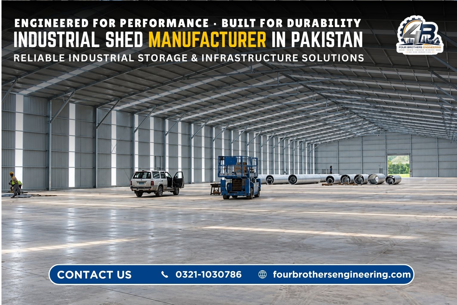 PEB shed manufacturer in Pakistan - pre engineered steel building