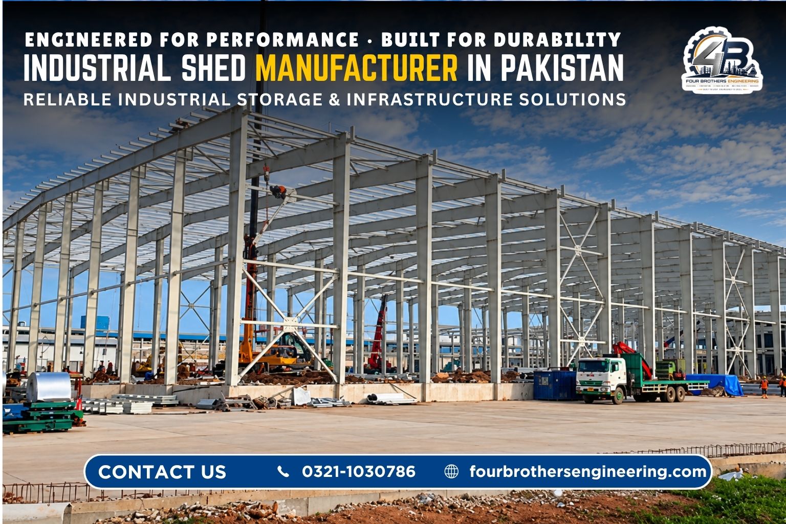 PEB shed manufacturer in Pakistan - pre engineered steel building